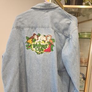 Rainforest Cafe Embroidered Denim Shirt